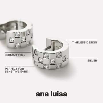 Ana Luisa Eden Huggie Hoop Earrings - Stylish & Hypoallergenic