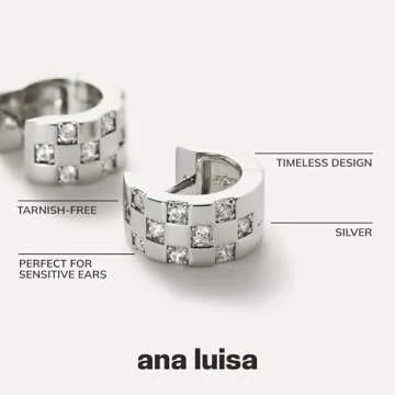 Ana Luisa Eden Huggie Hoop Earrings - Stylish & Hypoallergenic