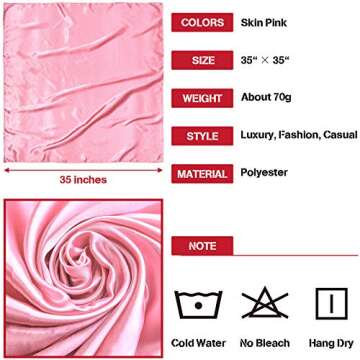 Syhood Satin Scarves Set: Stylish Hair Accessories