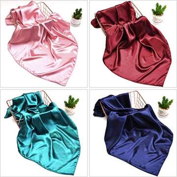 Syhood Satin Scarves Set: Stylish Hair Accessories
