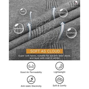 Arach&Cloz Women's V Neck Spring Sweater Plus Sizes