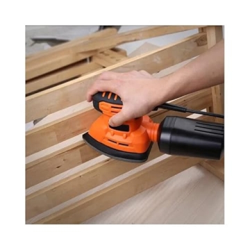 Compact Mouse Sander with 12 Sandpapers & Dust Control