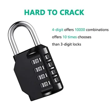 AIHYTU Waterproof 4 Digit Combination Lock for Gym Use