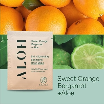 ALŌH Skin Softening Hand Wipes in Sweet Orange Bergamot