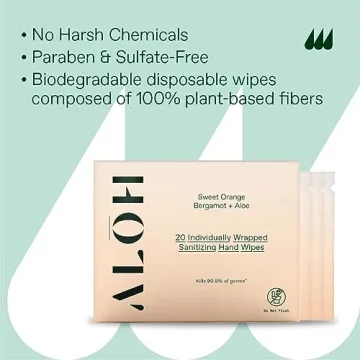 ALŌH Skin Softening Hand Wipes in Sweet Orange Bergamot