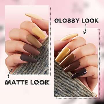 Makartt No Wipe Matte Gel Top and Base Coat Kit