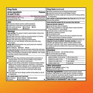 Amazon Basic Care Daytime Cold Relief Liquid - 12 fl oz