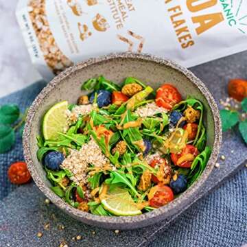 Suncore Foods Organic Snow Quinoa Flakes, Gluten-Free, Non-GMO, 8oz (1 Pack)