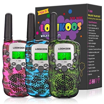 LOOIKOOS Walkie Talkies - Durable Kids Toy with Long Range