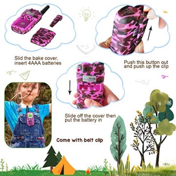 LOOIKOOS Walkie Talkies - Durable Kids Toy with Long Range