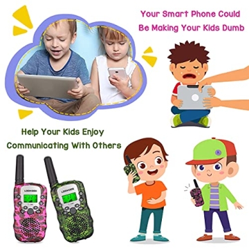 LOOIKOOS Walkie Talkies - Durable Kids Toy with Long Range