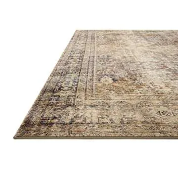 Loloi Amber Lewis Morgan 5'-0" x 7'-0" Area Rug in Sunset/Ink - Large Area Rug, Neutral Area Rug for Room Décor, Vintage Rug Inspired, Soft Area Rug for Living Room, Bedroom, Dining Area