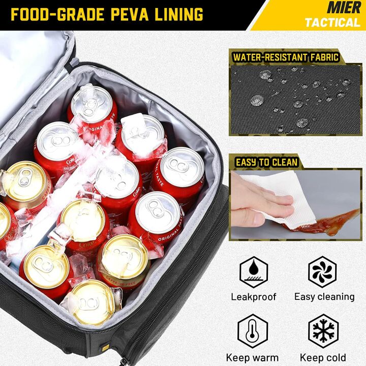 MIER Double Decker Lunch Bag - Insulated and Stylish