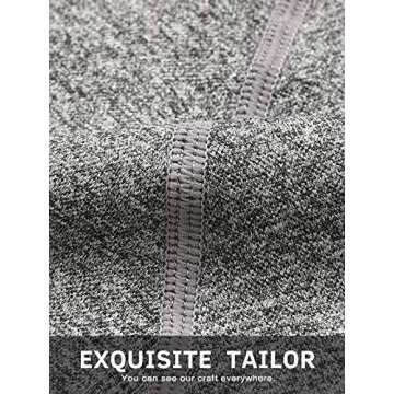 JOLLMONO Workout Sets for Women 2 Piece Yoga Gym Outfits Seamless Ribbed Leggings with Long Sleeve Tops (8003M-Grey)