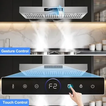 36" Island Range Hood with 1200 CFM and Gesture Control