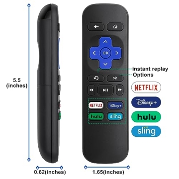 Replacement Remote for Roku Devices - 2 Pack