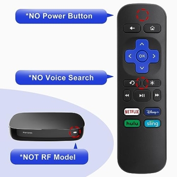 Replacement Remote for Roku Devices - 2 Pack