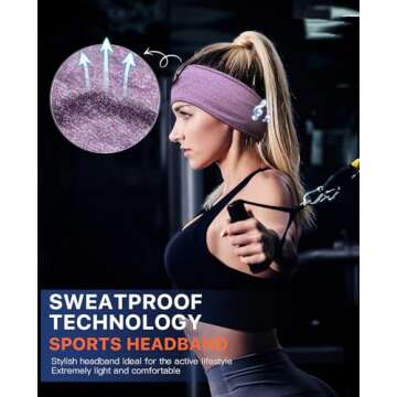 Perytong Sleeping Headphones, Bluetooth Headband, Soft Comfortable Headphones for Sleeping, Nap, Rel...