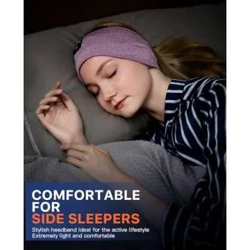 Perytong Sleeping Headphones, Bluetooth Headband, Soft Comfortable Headphones for Sleeping, Nap, Relaxation, Meditation, Yoga, Running, Jogging, Cool Tech Gifts for Women Men