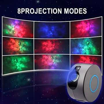 Sunyark Night Light Star Projector,Galaxy Projector with Remote Control, Starlight Projector with Nebula Cloud and Star for Bedroom/Birthday/Party