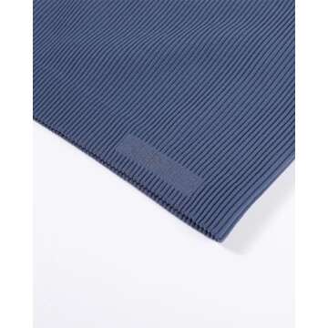 AUROLA 3 Pieces Pack Sets Women Essentials Rib Seamless Sleeveless Workout Tank Tops,Pack (Black+Bijou Blue+Marshmallow),M