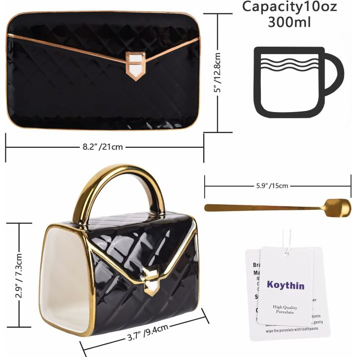 Handbag Shaped Coffee Mug Set - Koythin