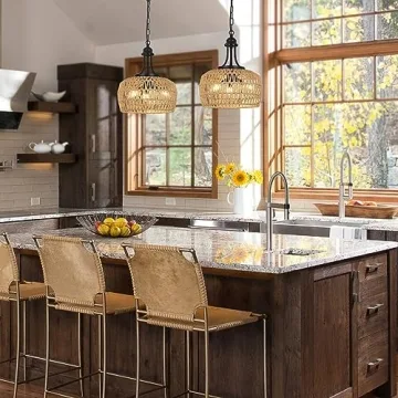 Stunning 3-Light Boho Rattan Chandelier for Any Room