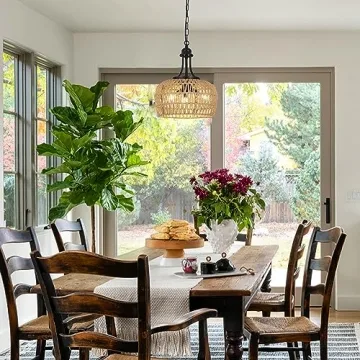 Stunning 3-Light Boho Rattan Chandelier for Any Room