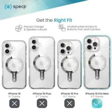 Speck Clear iPhone 16 Pro Max Case with MagSafe