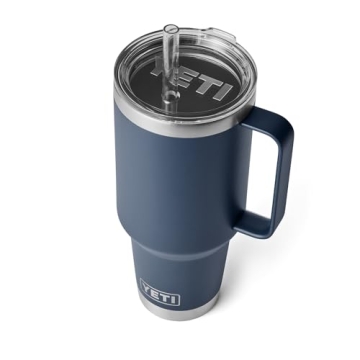 YETI 42 oz Rambler Tumbler with Straw and Handle