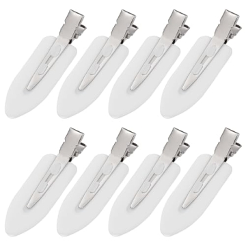 8Pcs No Bend No Crease Hair Clips - Styling Duck Bill Clips Alligator Hair Barrettes for Styling Sec...