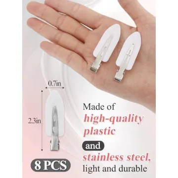No Bend No Crease Hair Clips - 8 Pcs for Stylish Looks