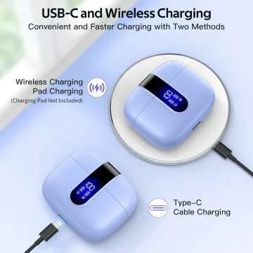 TAGRY Wireless Earbuds - 60H Playtime & IPX5 Waterproof