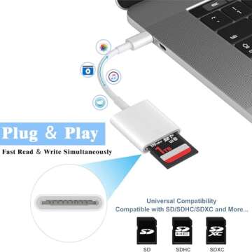 USB C SD Card Reader for Fast Photo and Video Transfers