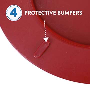 Ginsey Home Solutions Merlot Round Soft Cushioned Toilet Seat