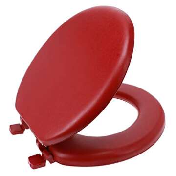 Ginsey Home Solutions Merlot Round Soft Cushioned Toilet Seat