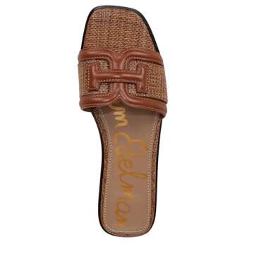 Sam Edelman Women's Irina Slide Sandals in Cognac Color