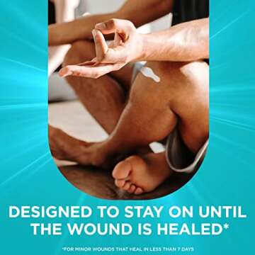 Band-Aid Brand Adhesive Bandages Hydro Seal Wound Care Bandages, Hydrocolloid Gel Heel Bandages Supp...