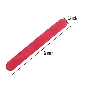 Z ZICOME Jumbo Colored Craft Sticks for Creative DIY Projects