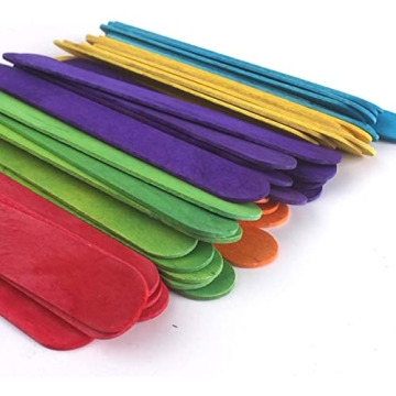 Z ZICOME Jumbo Colored Craft Sticks for Creative DIY Projects