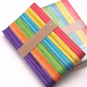 Z ZICOME Jumbo Colored Craft Sticks for Creative DIY Projects