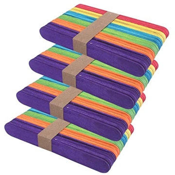 Z ZICOME Jumbo Colored Craft Sticks for Creative DIY Projects