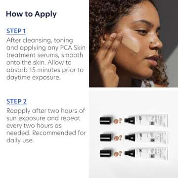 PCA SKIN Sheer Tinted Sunscreen, SPF 45 Broad Spectrum Sunscreen, Water Resistant, Made With Physical Sunscreen Ingredients, 1.7 fl oz Tube