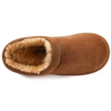 Zizor Men’s Vallarta Plush Suede Slippers for Comfort