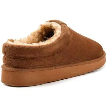 Zizor Men’s Vallarta Plush Suede Slippers for Comfort