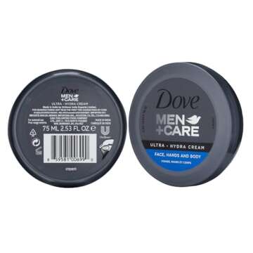 Dove Men+Care Face, Hand and Body Cream, 2.3 Fl Oz (Pack of 24)