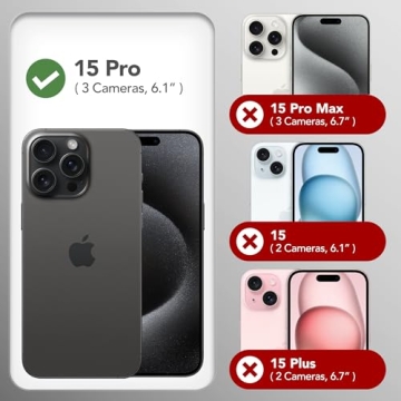 GONEZ for iPhone 15 Pro Case Compatible with Magsafe, [Screen Protector + Camera Lens Protector], Soft Silicone Shockproof Anti-Scratch Full Body Protective Phone Case 6.1" 2023, Stone