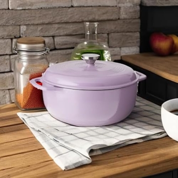 Lodge Enameled Cast Iron Dutch Oven 6 Quart Lilac