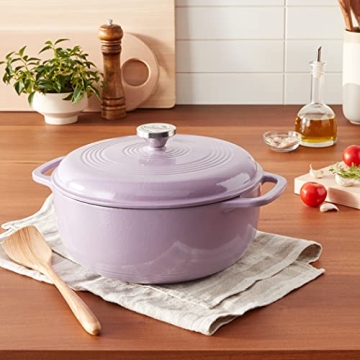 Lodge Enameled Cast Iron Dutch Oven 6 Quart Lilac