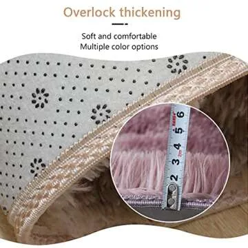 SEAHOME Non Slip Bathroom Rug Set 3 Pc - Plush Comfort